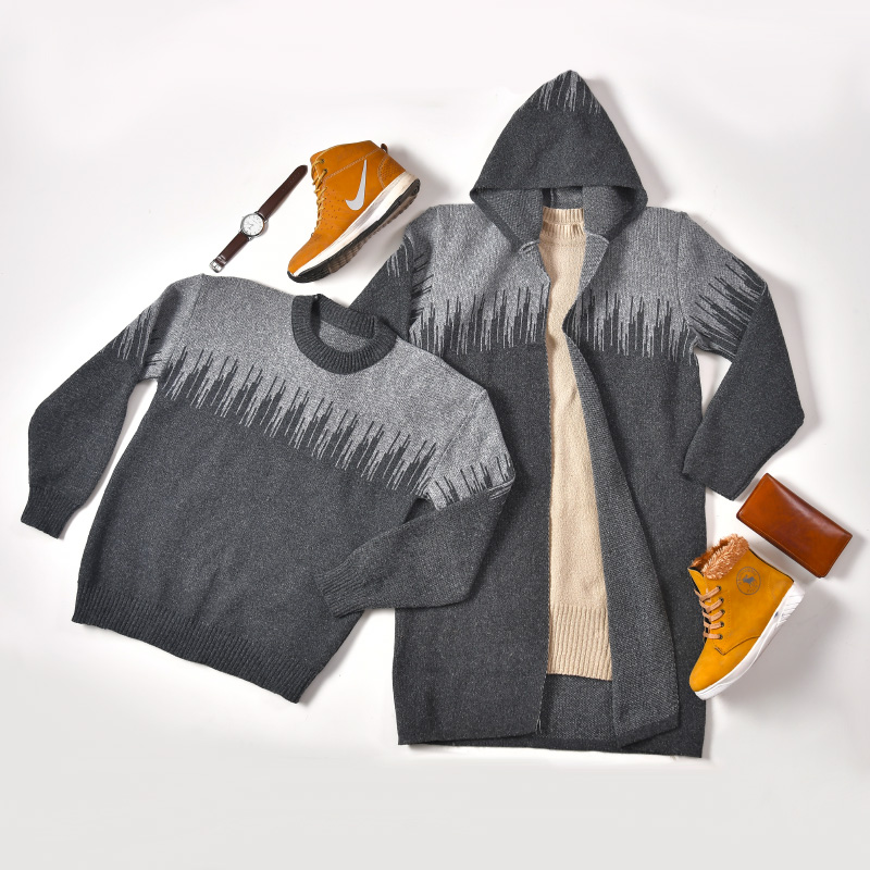 ست مانتو پلیور بافت مدل Dadvar