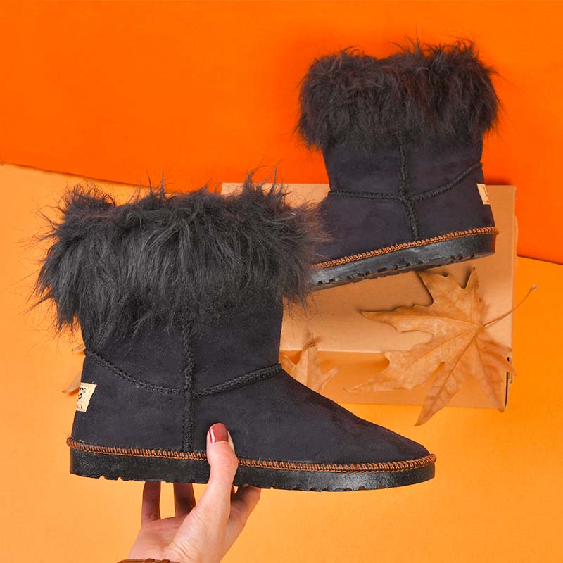 کفش ساقدار دخترانه atlas مشکی