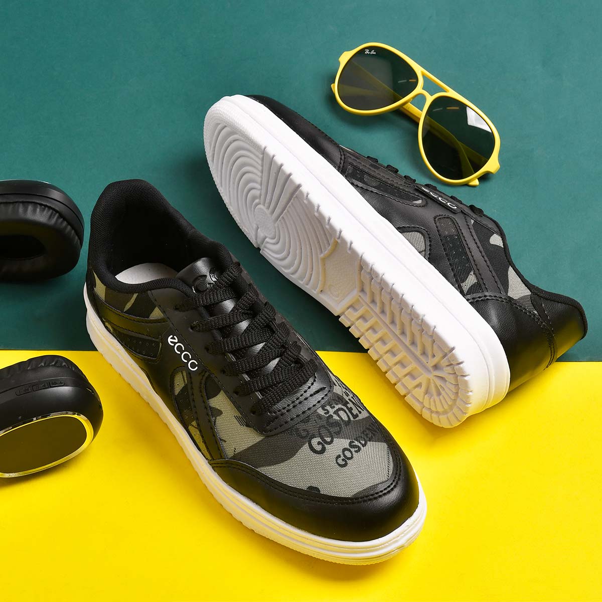 کفش مردانه eccoچریکی مدل bakhsha