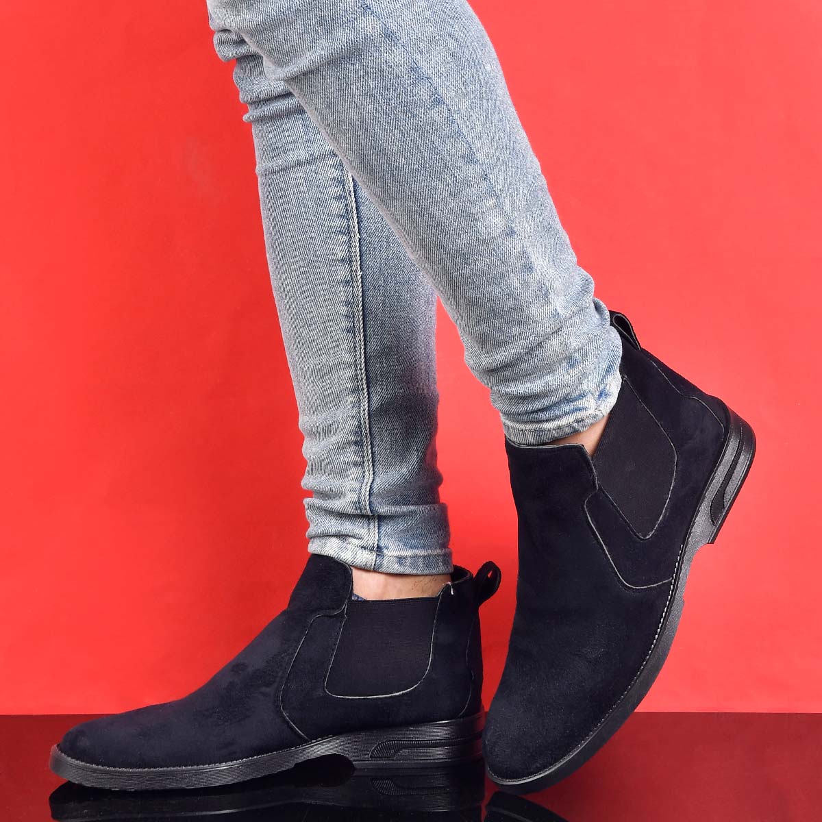 کفش ساقدار مشکی مردانه مدل Alvand