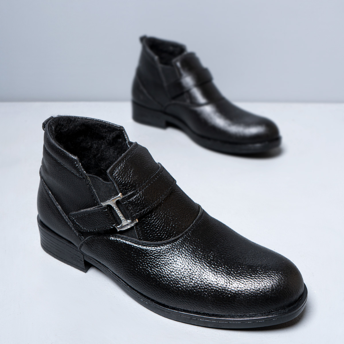 نیم بوت چرم مردانه مدل maral