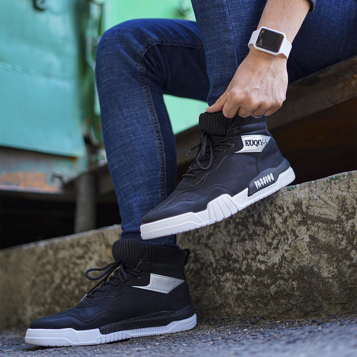 كفش ساقدارمردانه مشكي مدل Kubaa