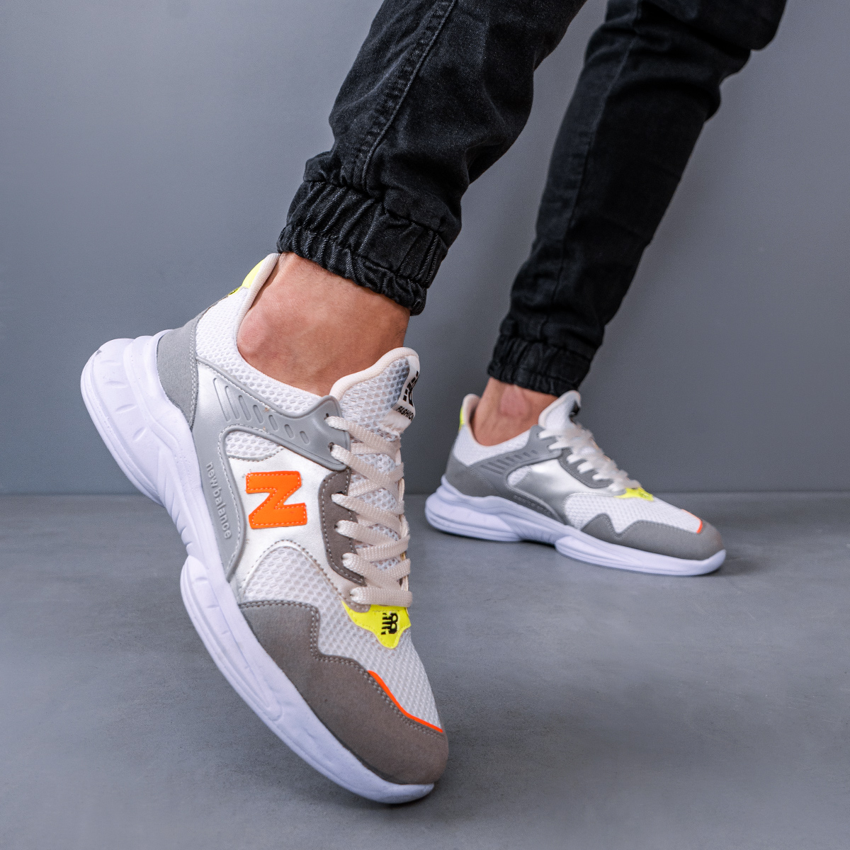 كفش ورزشي مردانه طوسي مدل Nadin