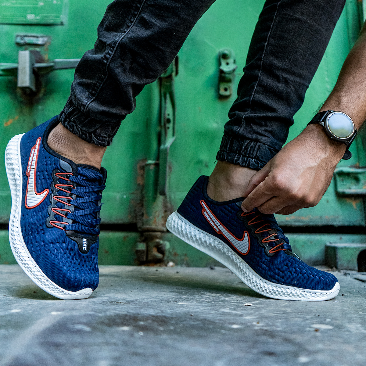 كفش ورزشي Nike مردانه سرمه اي مدل vamsi