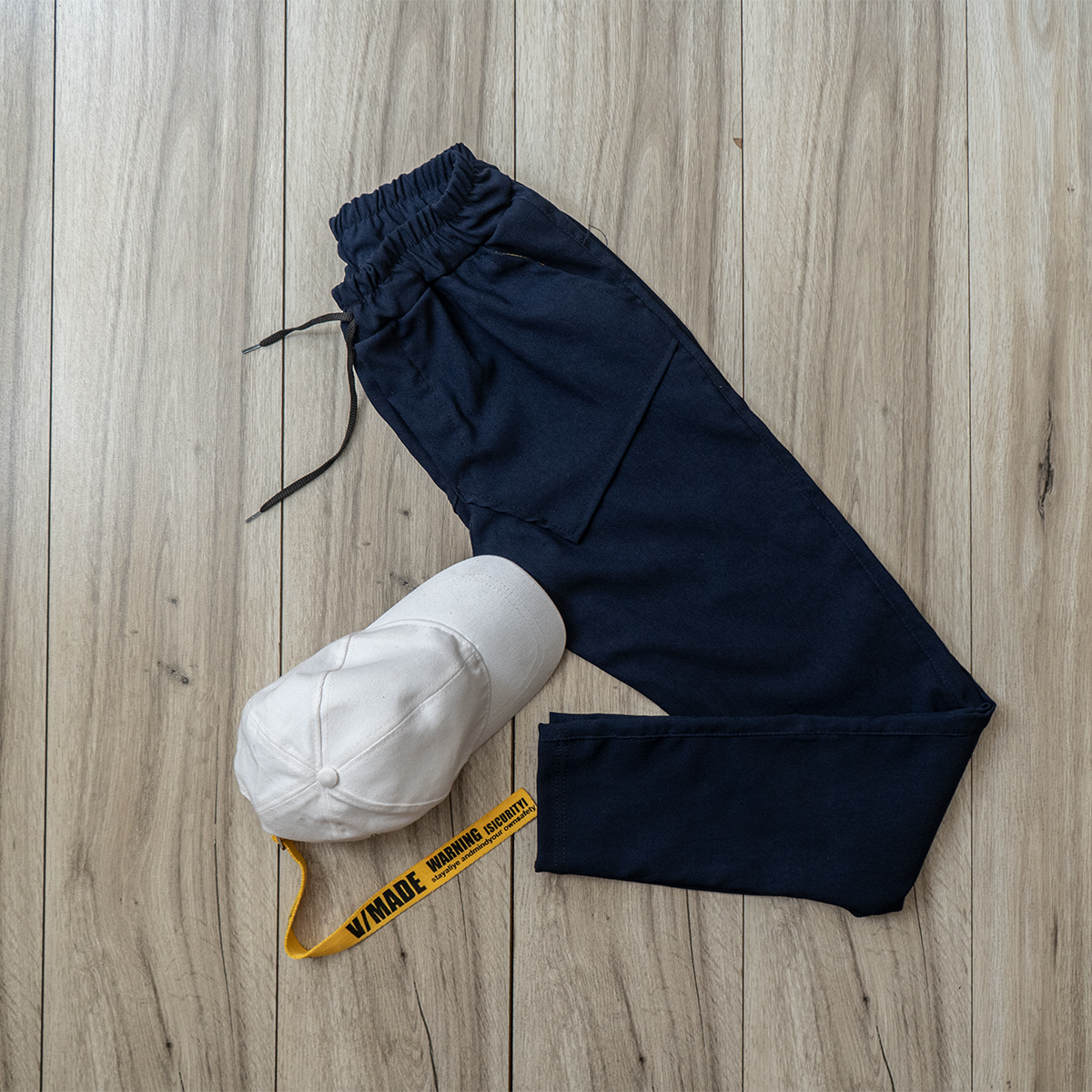 شلوار اسلش جیب دوبل مردانه سرمه ای مدل Nambi