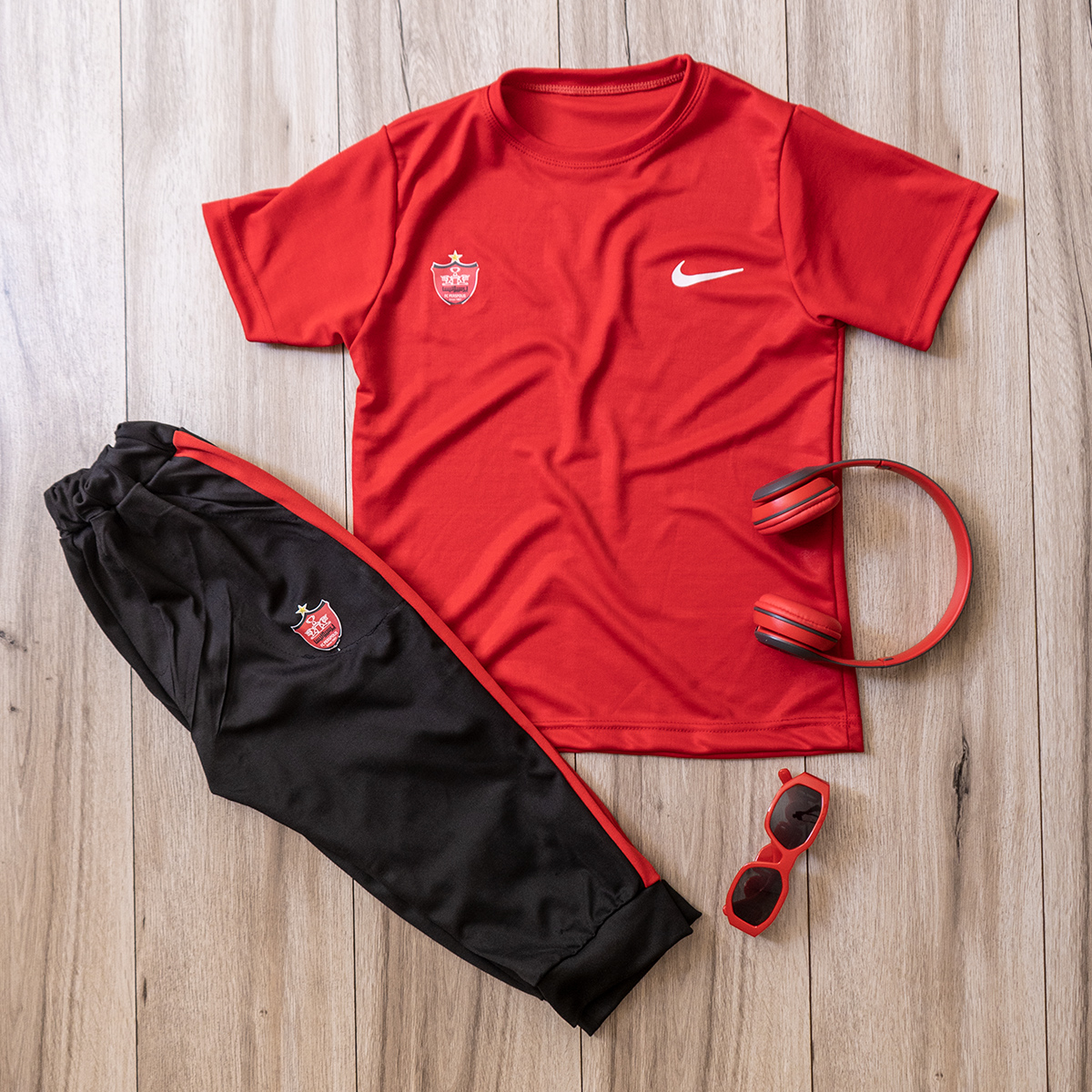 ست بچگانه تیشرت شلوارک پرسپولیس مدل Arox