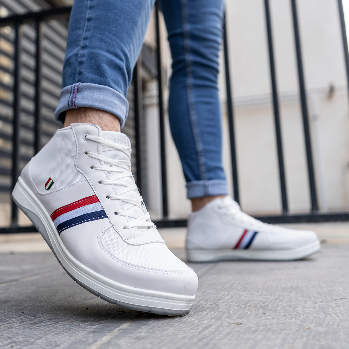 کفش ساقدار مردانه TOMMY سفید