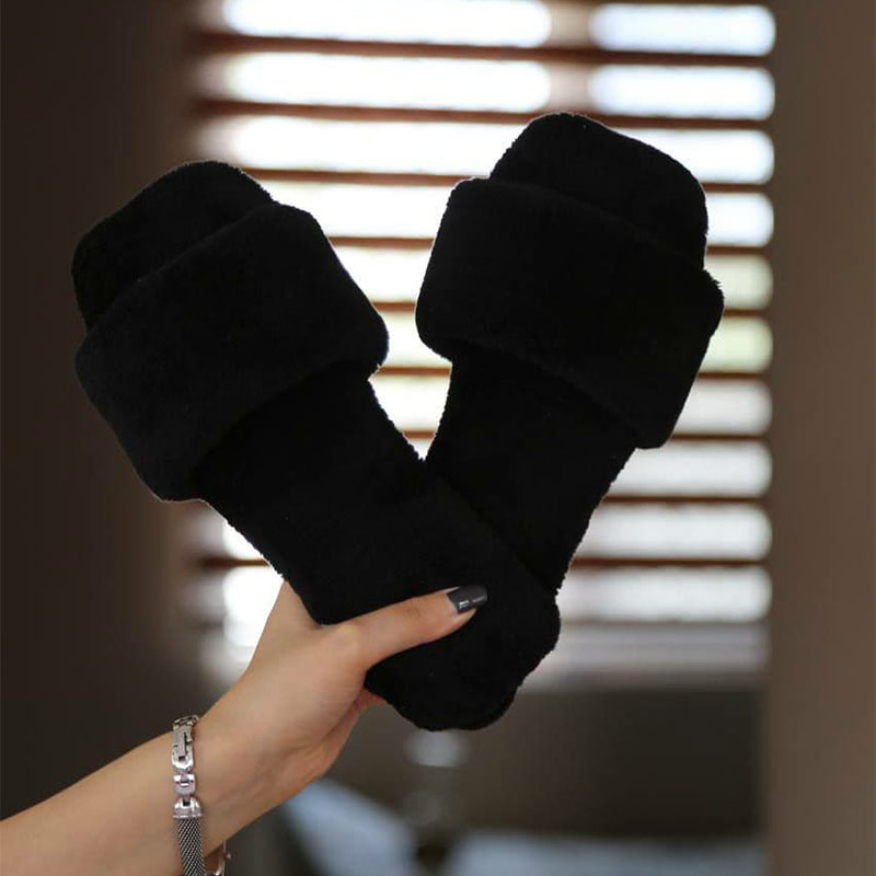 دمپایی حوله ای زنانه مشکی مدل Satin(T)