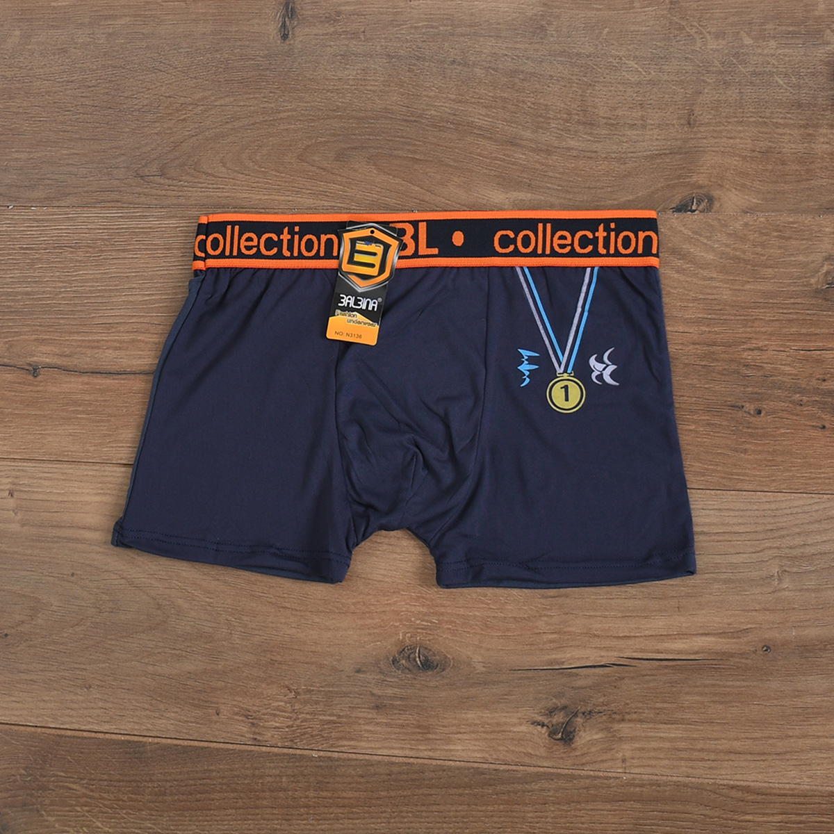 شورت نیم پا سرمه ای(T) مدل N313(T)