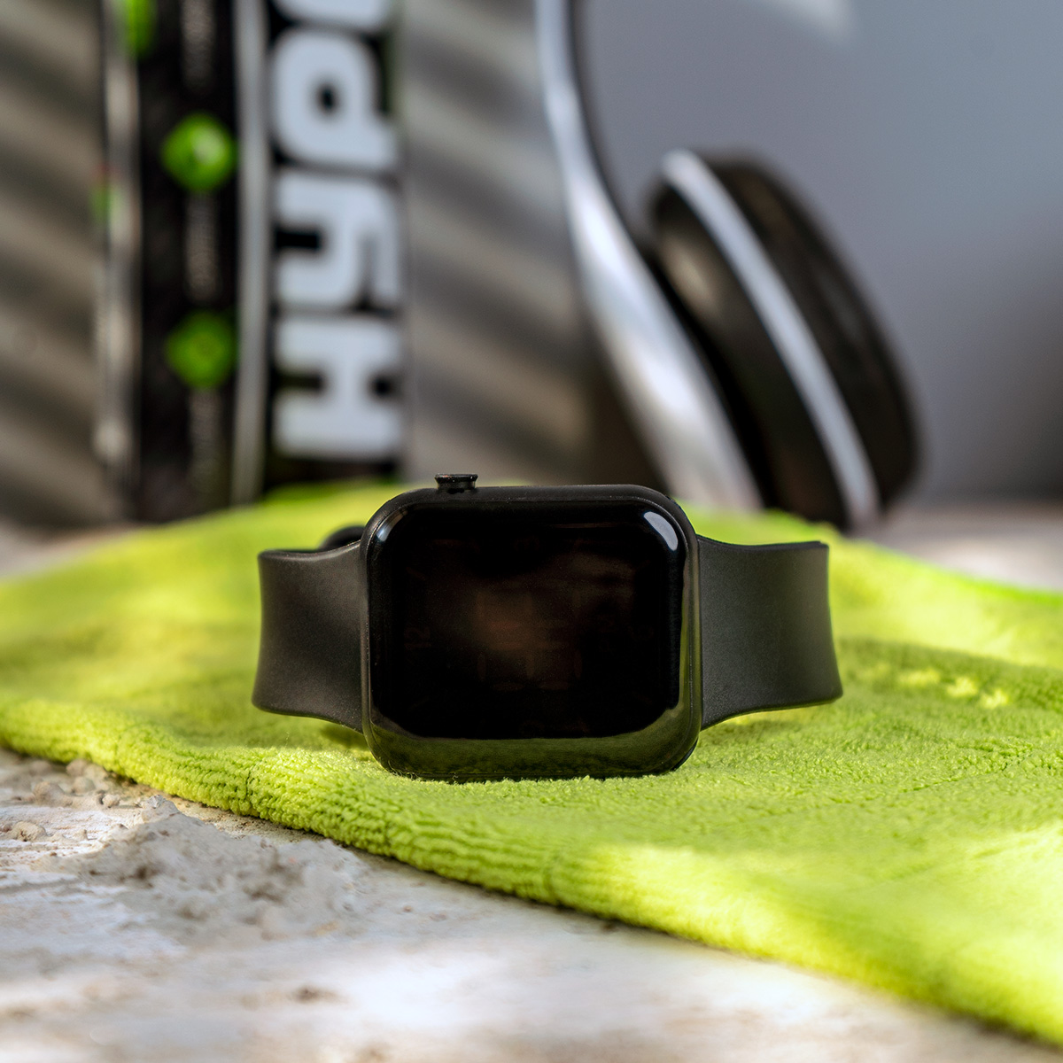 ساعت LED مشکی مدل W800