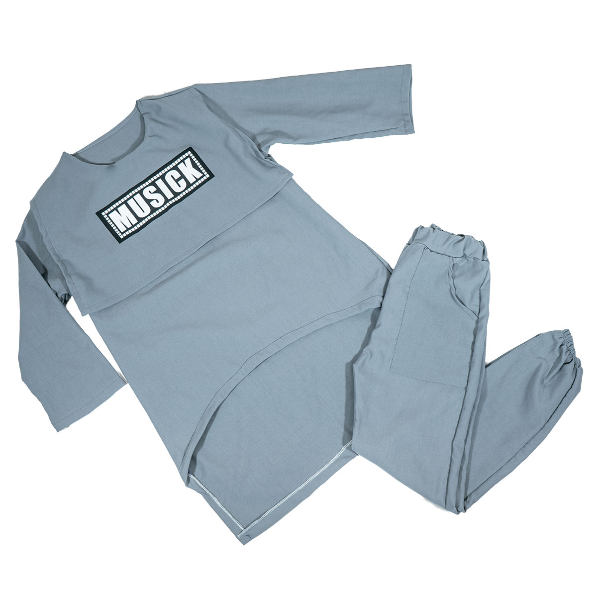 ست هودی شلوار دخترانه مدل Musick