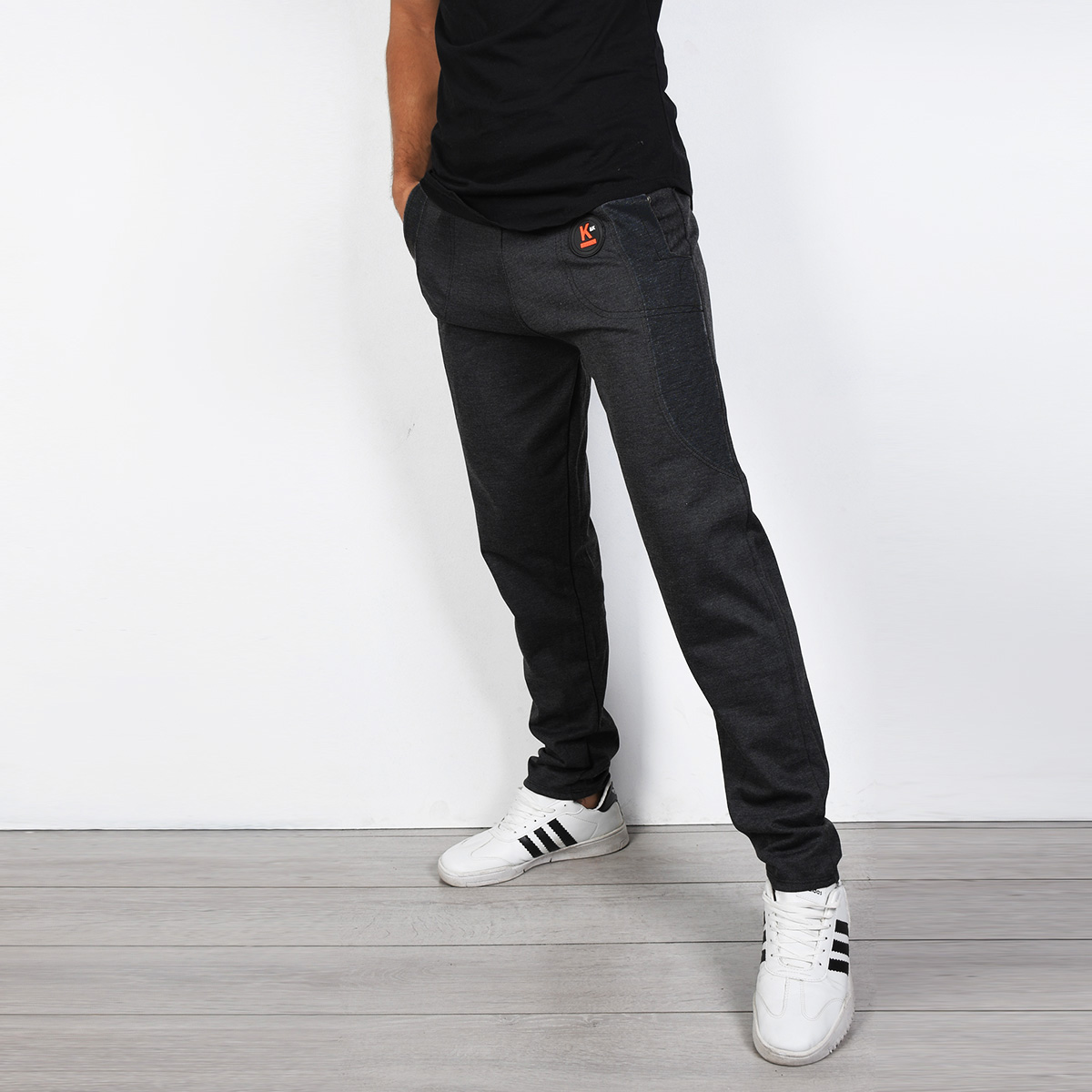 شلوار اسلش مردانه(T) ذغالی مدل K75