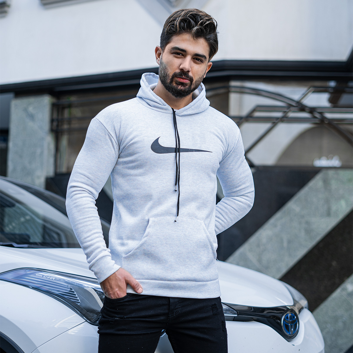 هودی نایک آبی مردانه مدلNolin