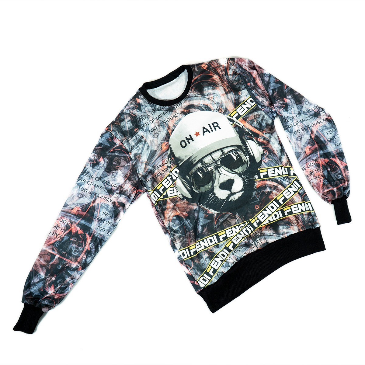 تکپوش مردانه یقه گردمدل گربه