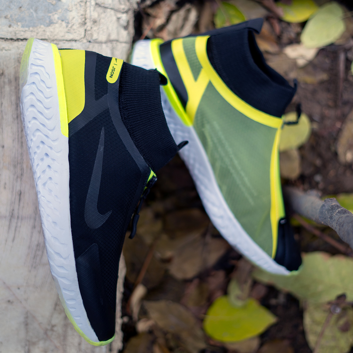 کفش ورزشی NIke مردانه مشکی سبز مدل Itako