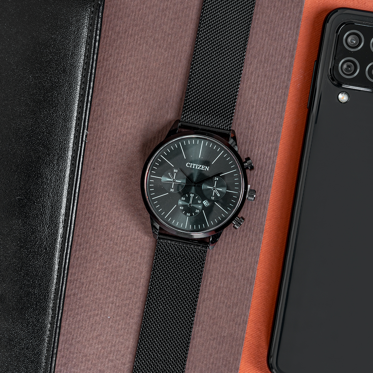 ساعت Citizen مشکی مدل matin