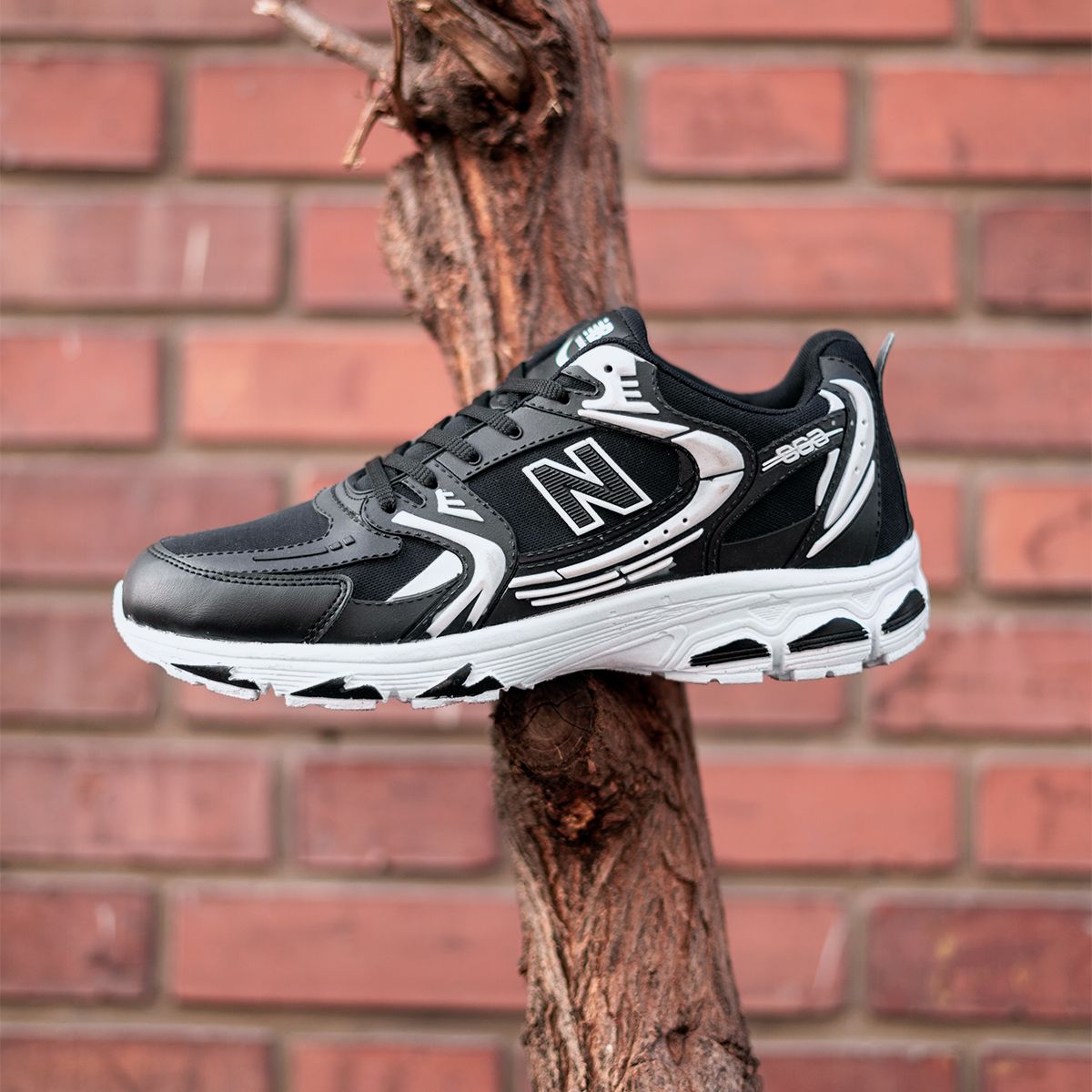 کفش ورزشی نیو بالانس سفید مشکی مدل TNT