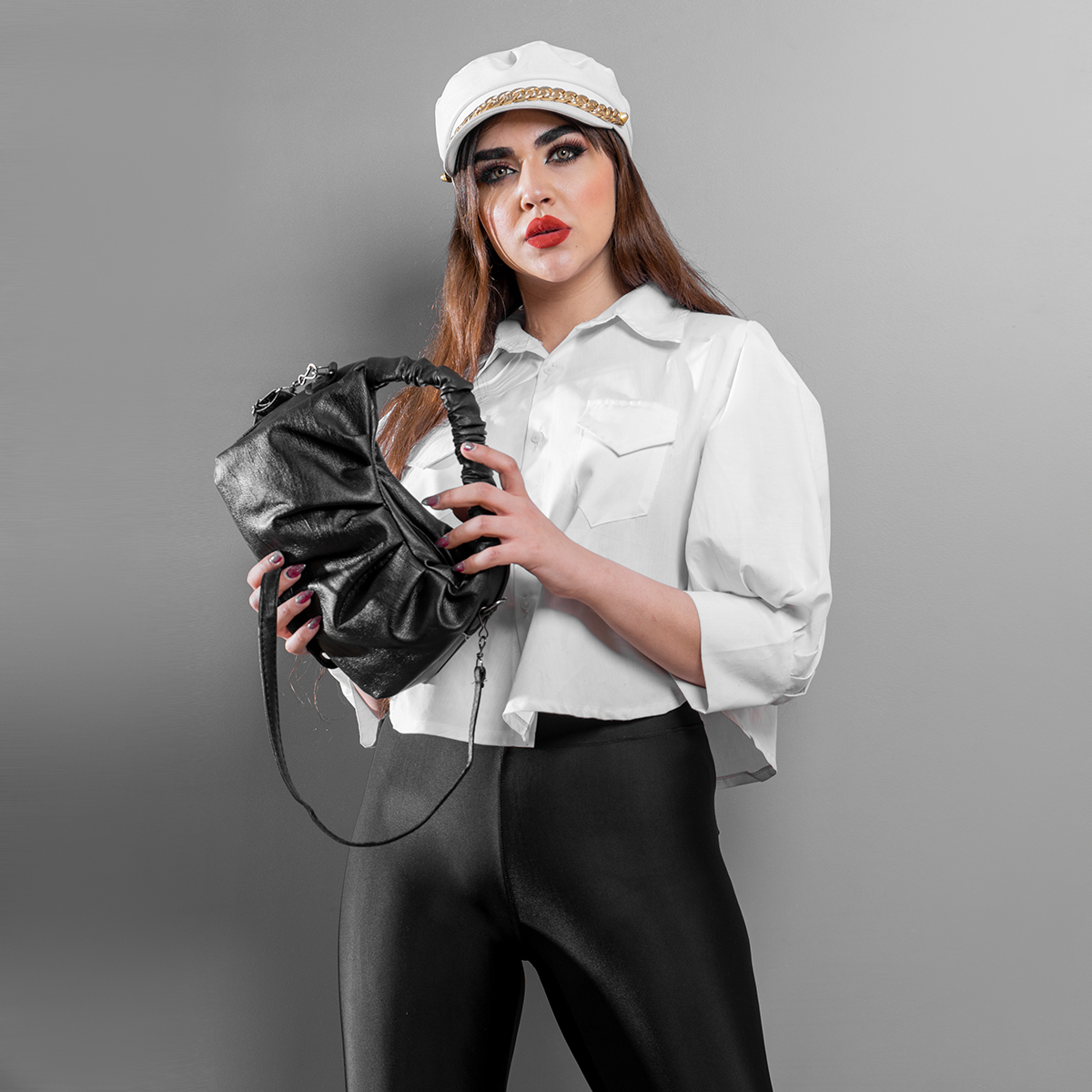 کیف دستی مشکی دخترانه مدل Maren