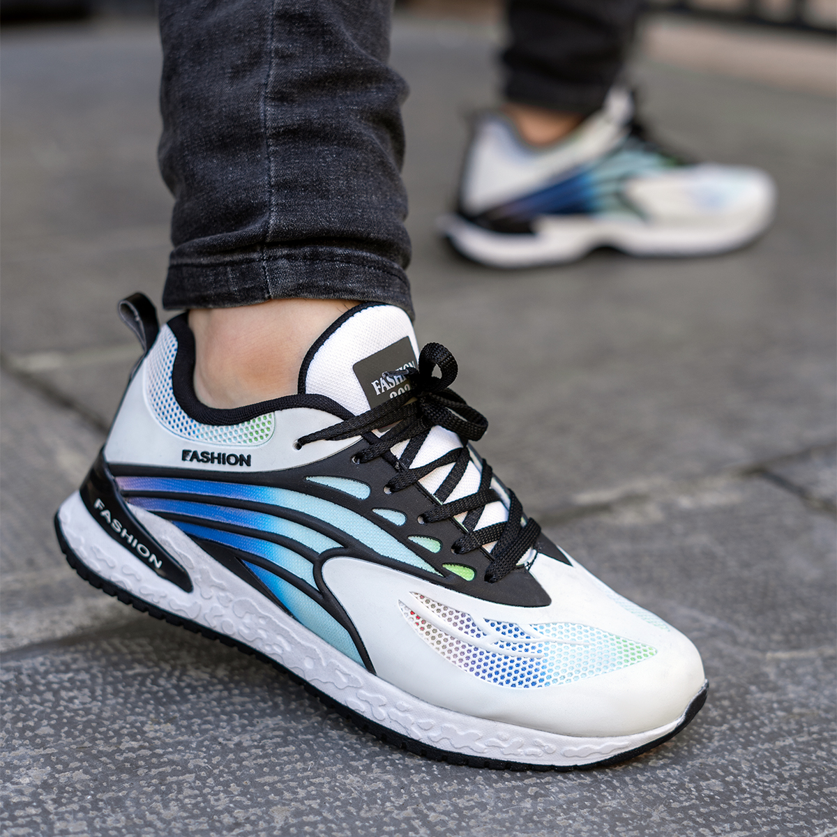 کفش ورزشی Fashion مردانه سفید مدلG550