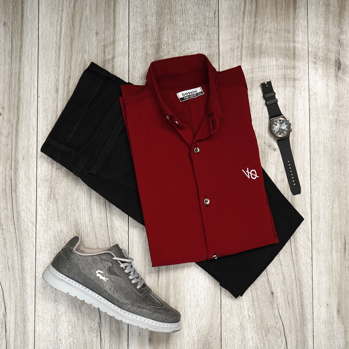 پیراهن مردانه قرمز مدل VQ
