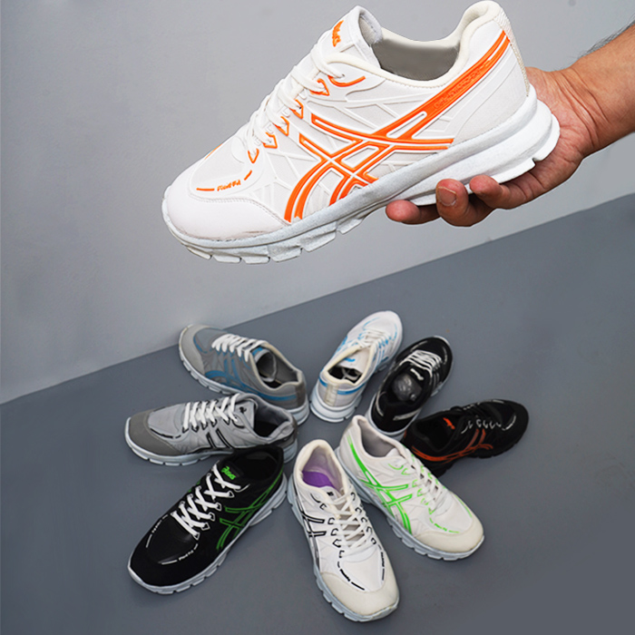 کفش ورزشی Asics مردانه مشکی سبز مدل Kaloni