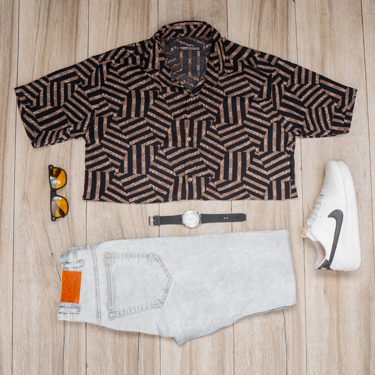 پیراهن هاوایی مردانه مدل G802