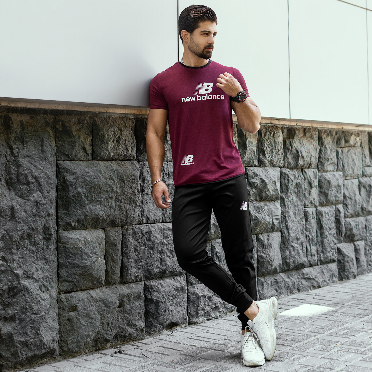 ست تیشرت شلوار بالنسیاگا مردانه مدلNb730