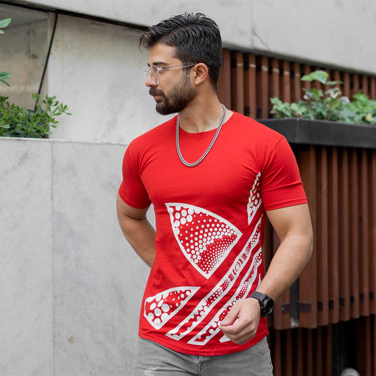 تیشرت آدیداس قرمز مردانه مدل TIVAL