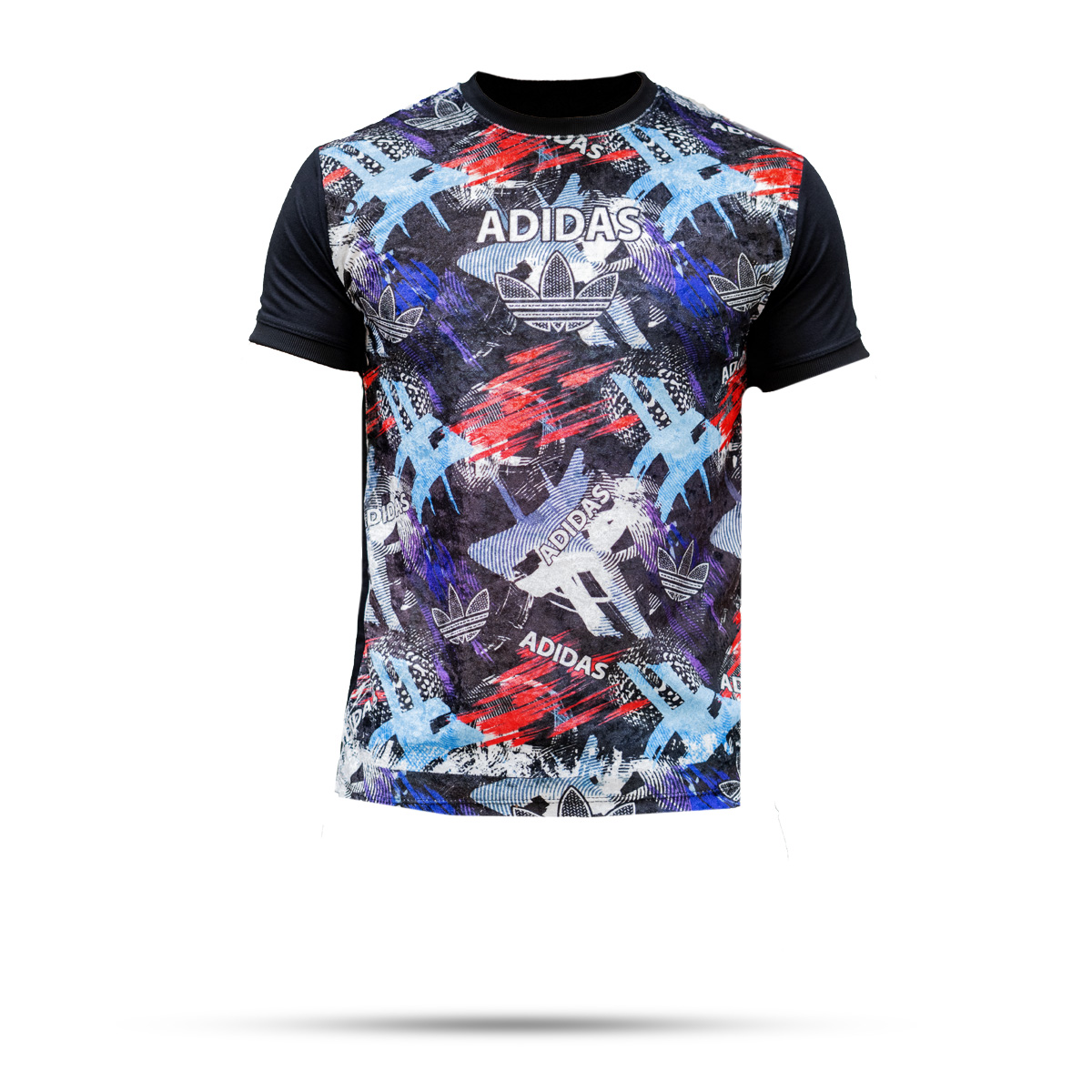 تیشرت مخمل مردانه آدیداس مشکی مدلL104