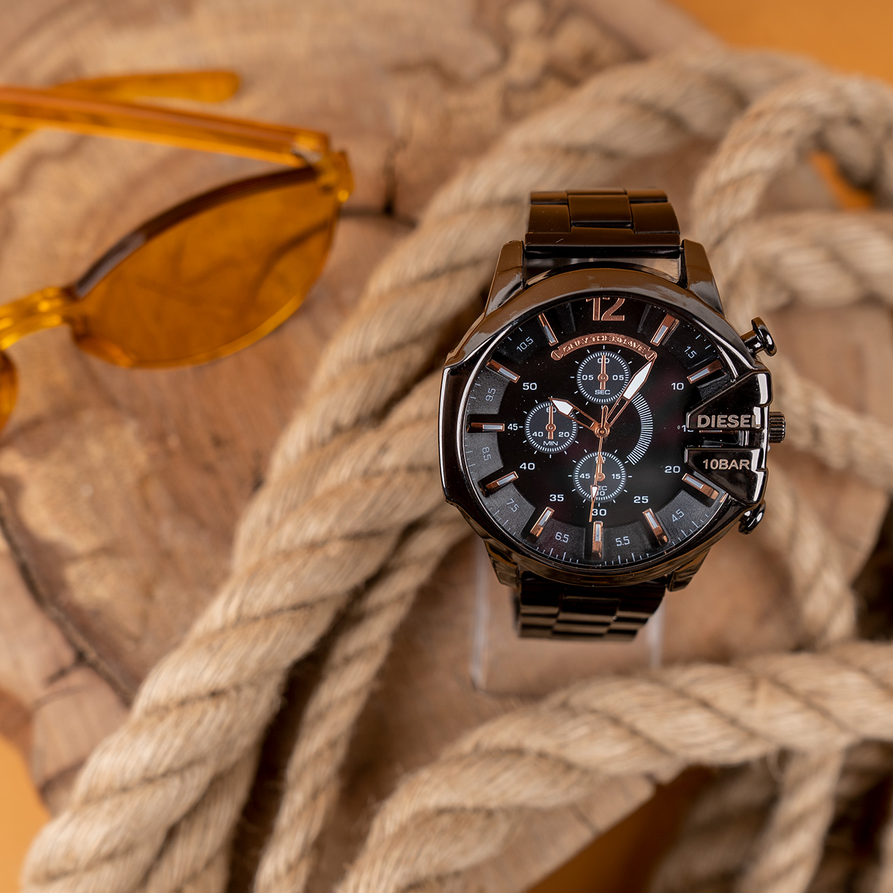 ساعت مچی DIESEL مردانه مشکی صفحه مشکی مدل U700