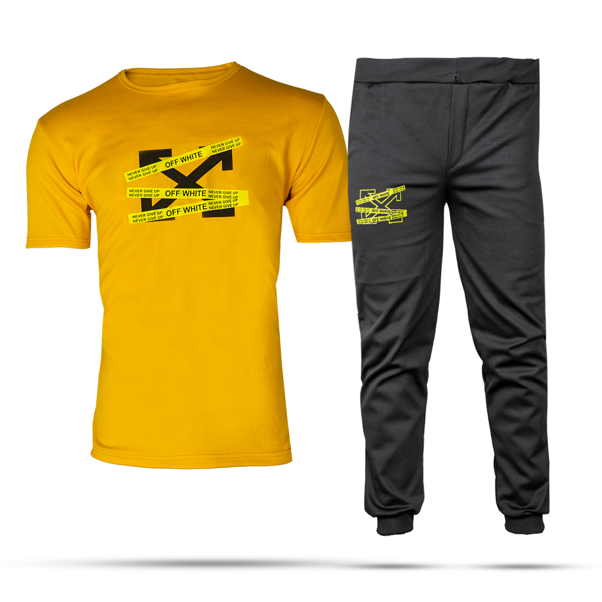 ست تیشرت شلوار off-white مردانه مدلOW8