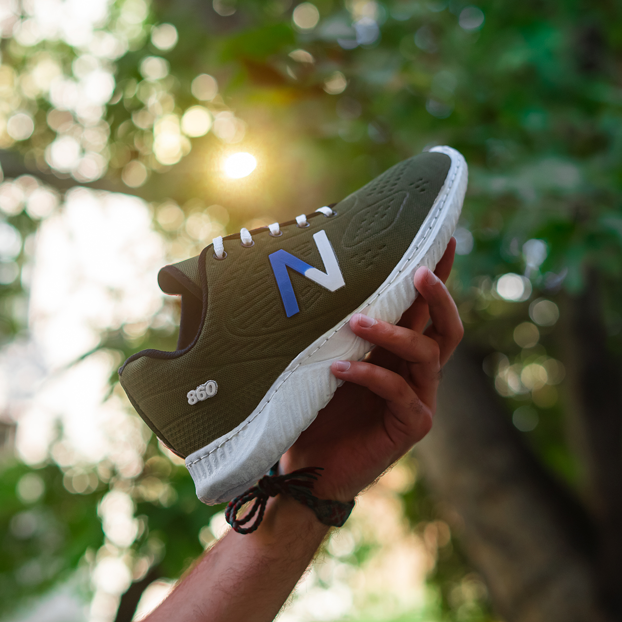 کفش ورزشی مردانه نیوبالانس سبزمدلMani