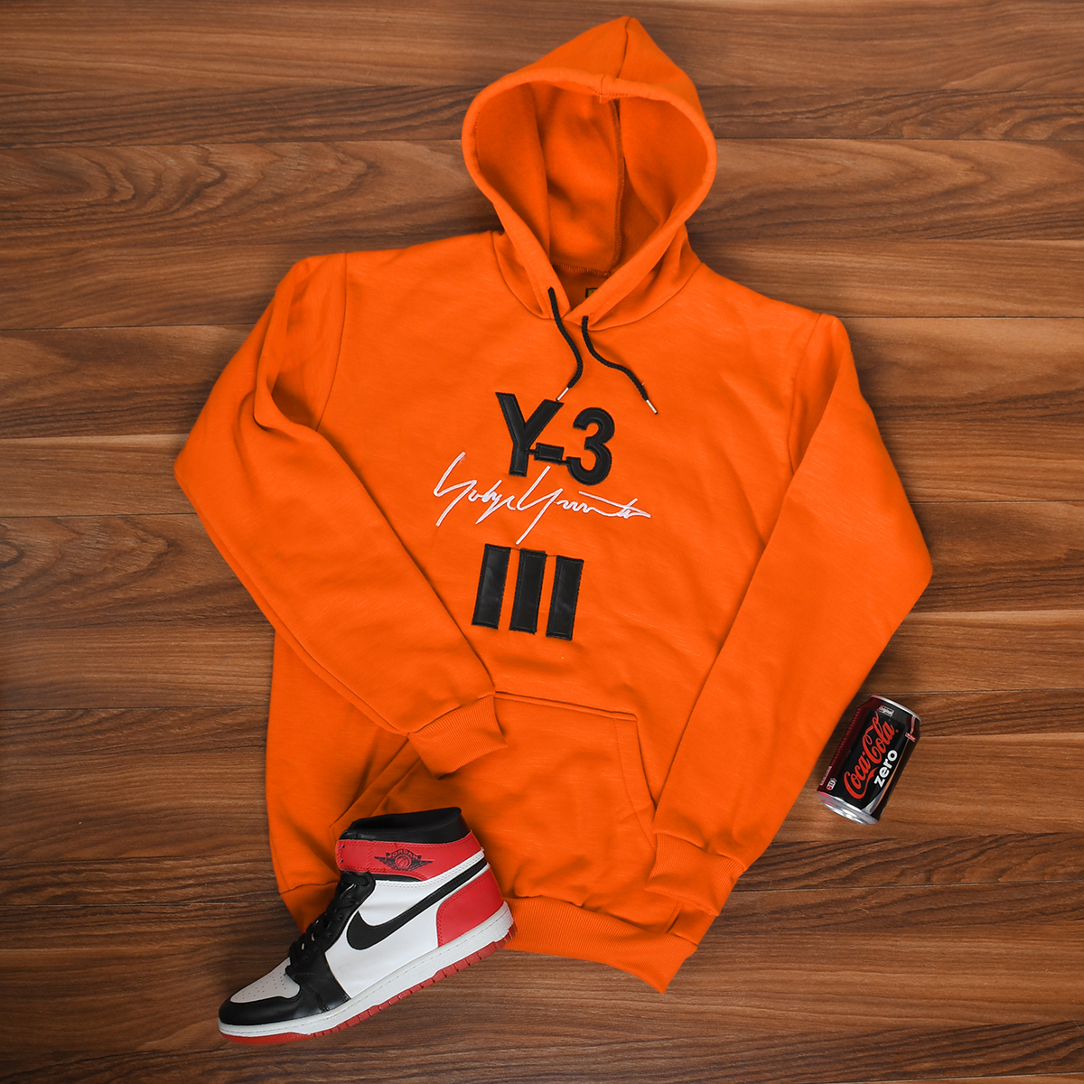 هودی مردانه Y-3 نارنجی مدل Eric