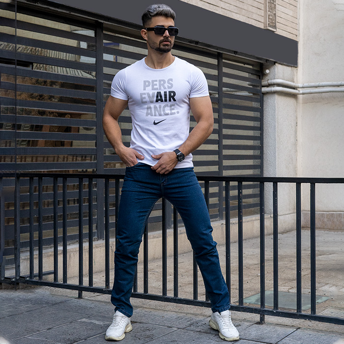 شلوار جین سرمه ای مدل Arsalan