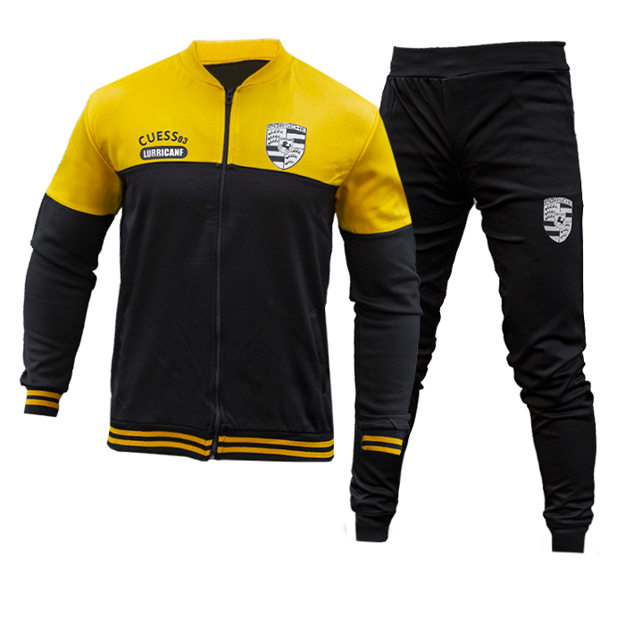 ست سوئیشرت شلوار مردانه زرد مدل Guess