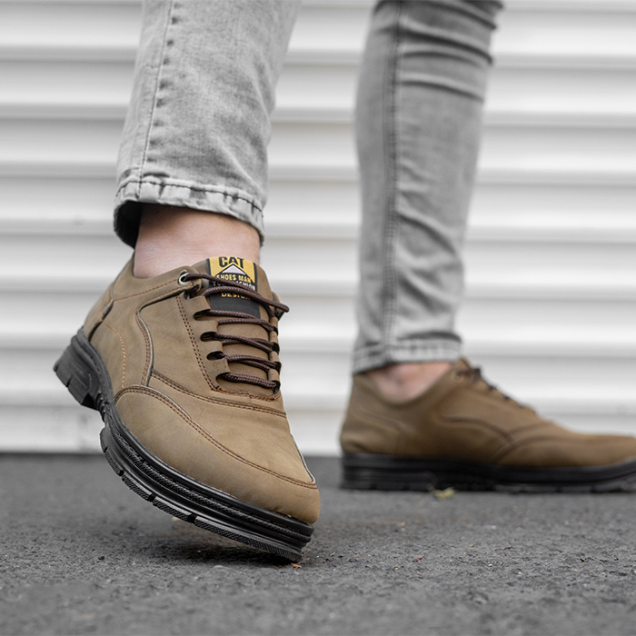 کفش مردانه CAT خاکی مدل Galin