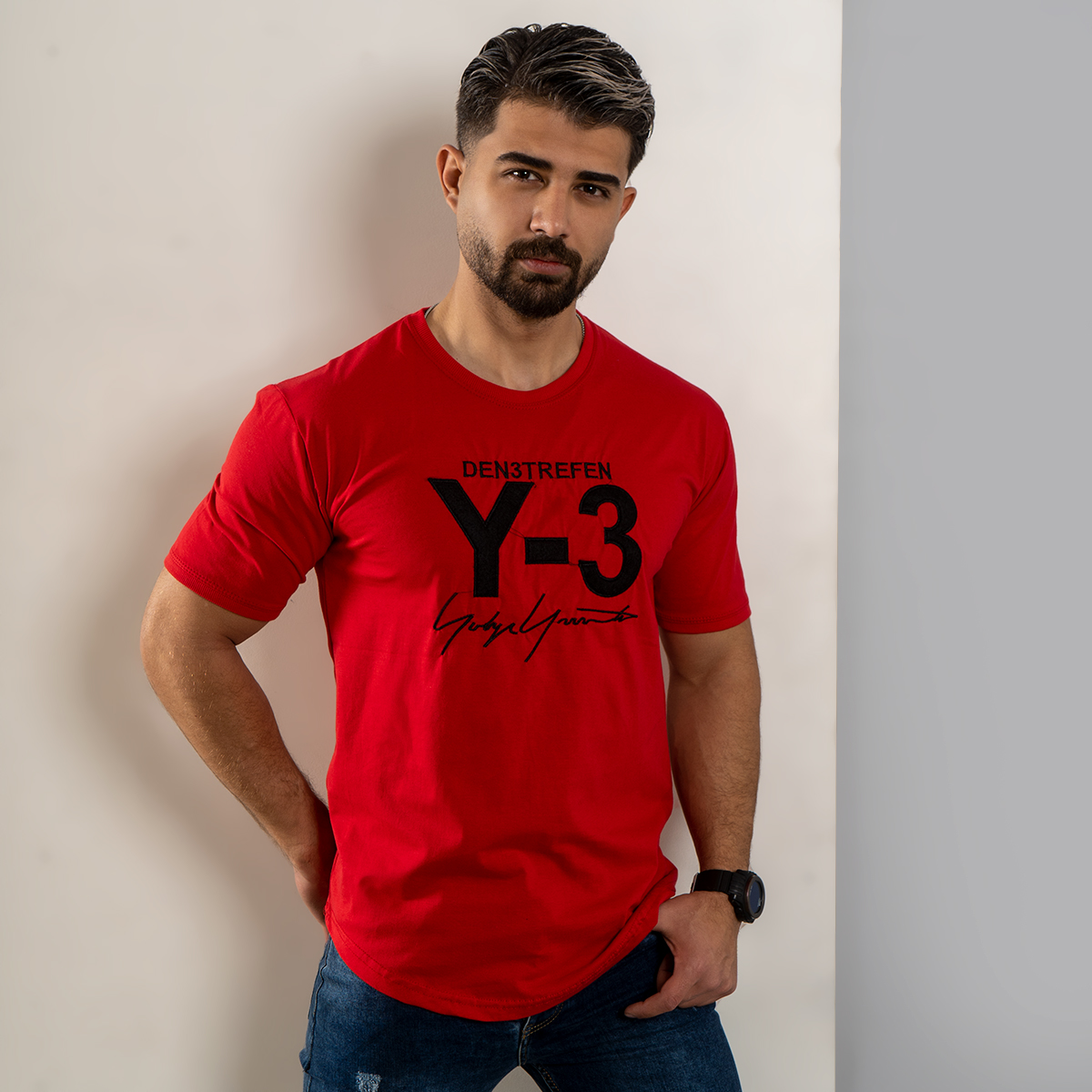 تیشرت Y-3 قرمز مردانه مدل savin