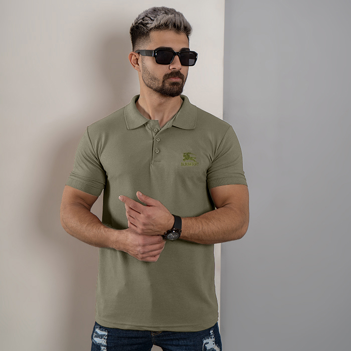 تیشرت مردانه سبز مدل burberry