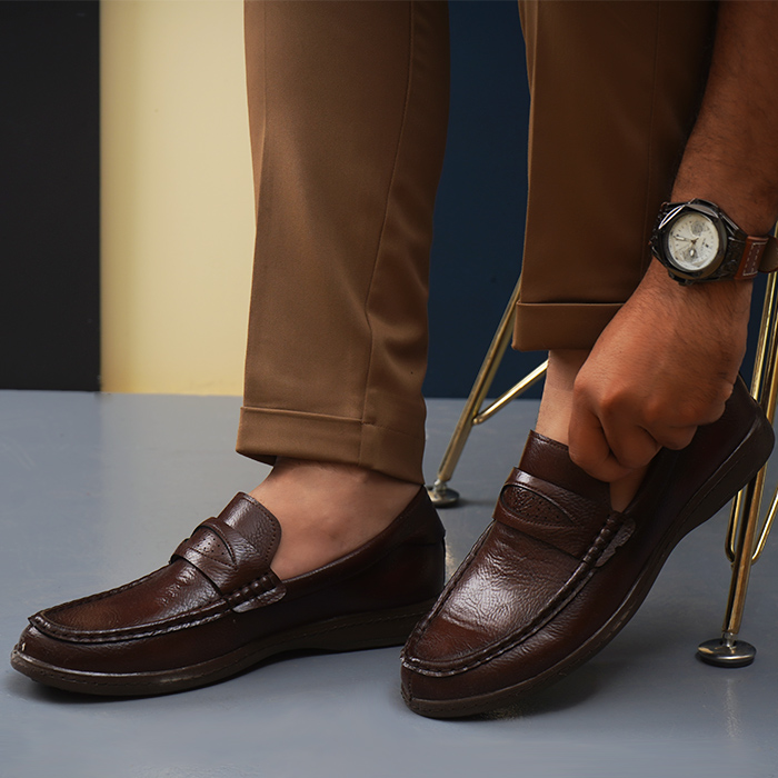 کفش کالج مردانه قهوه ای مدل Lira