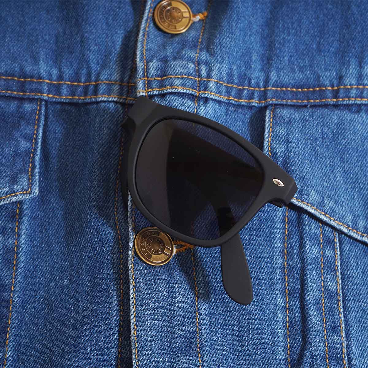 عینک آفتابی مردانه مشکی مدل boypin