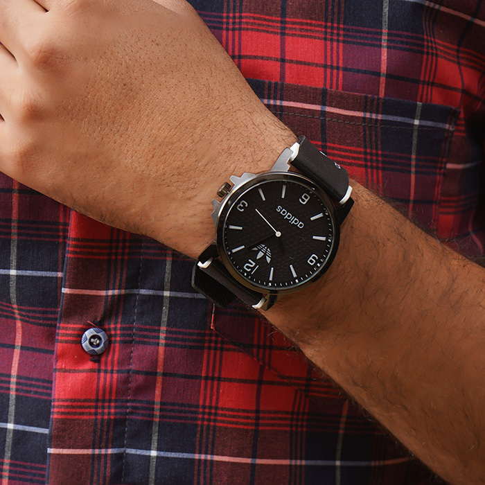 ساعت مچی ADIDAS مشکی سفید مردانه مدل E51