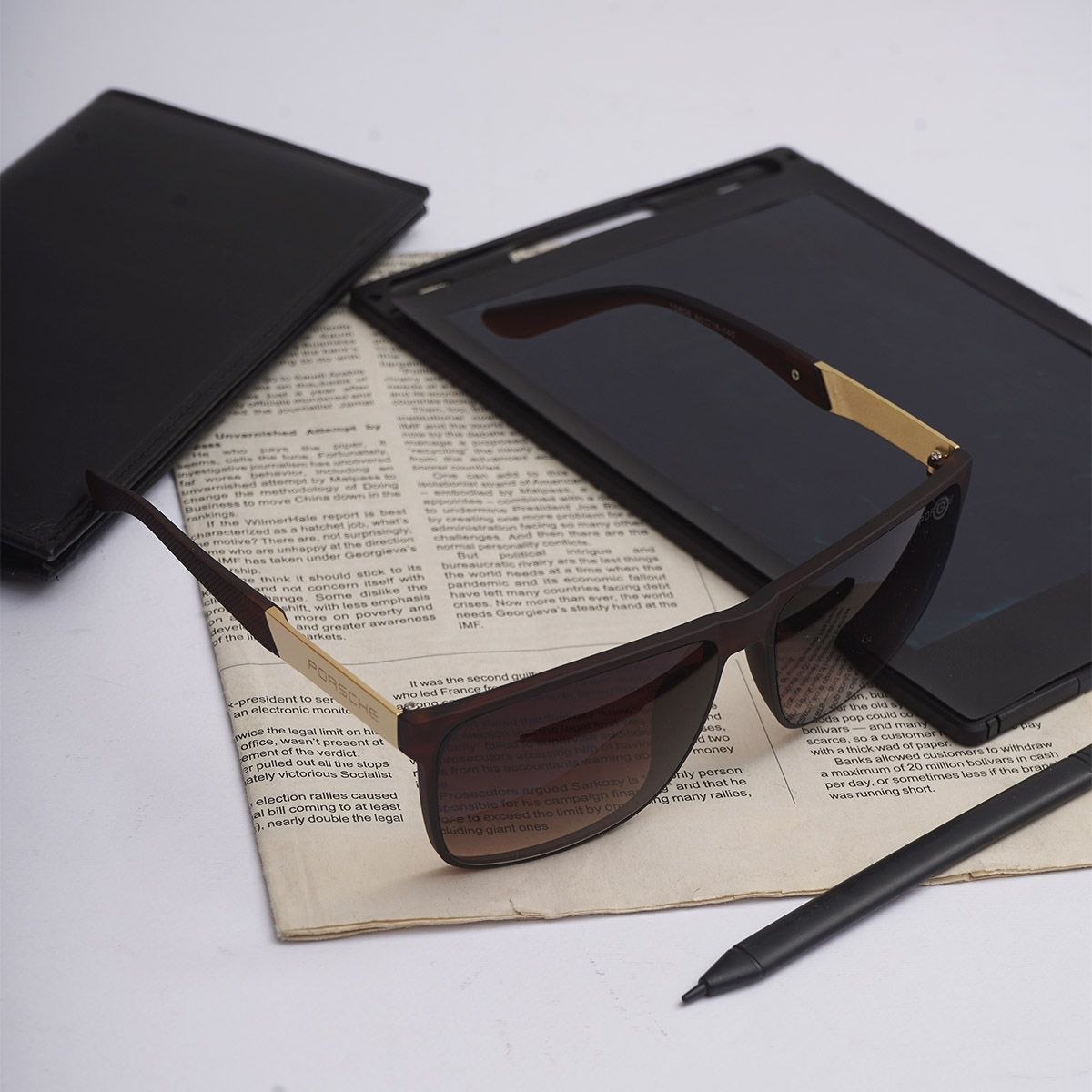 عینک قهوه ای مردانه مدل Porsche