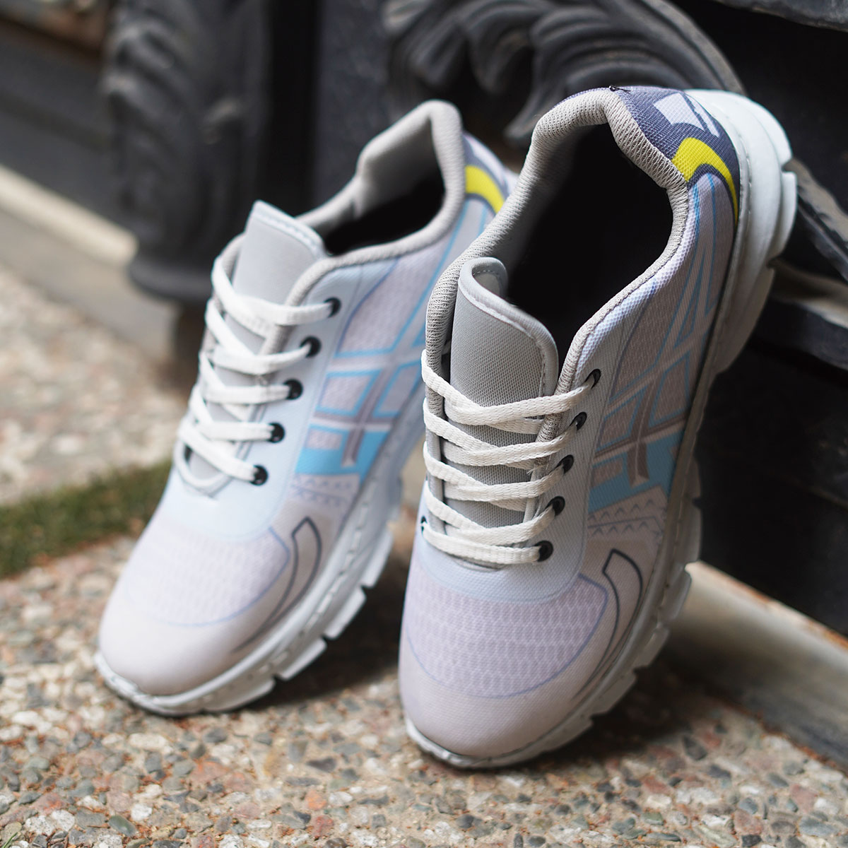 کفش مردانه اسیکس طوسی (T) مدل R208