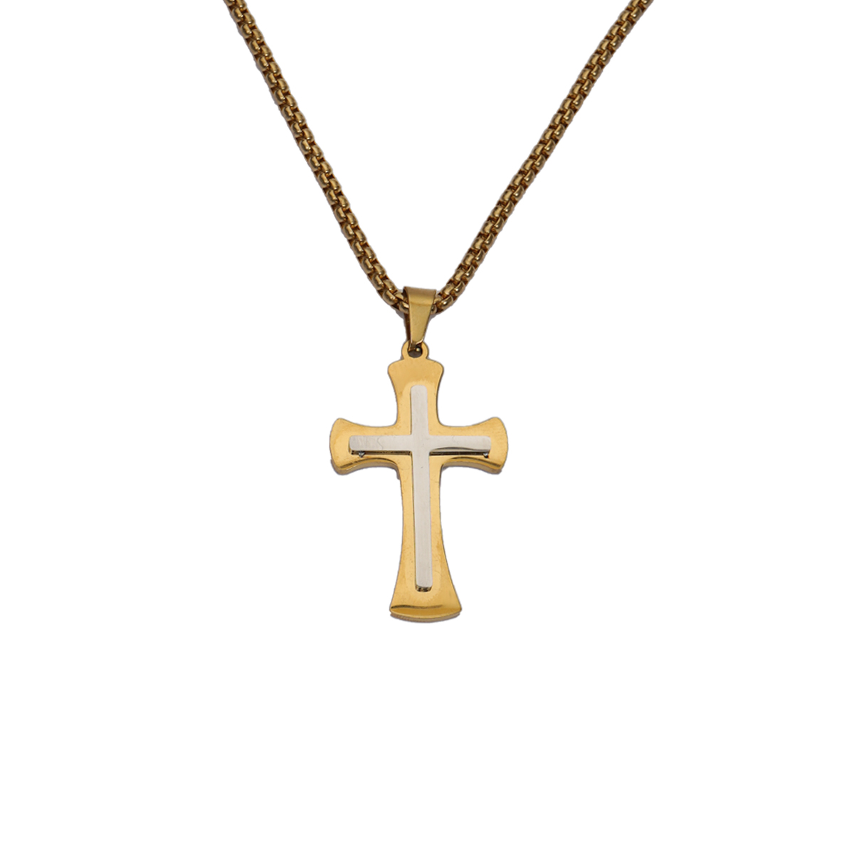 گردنبند طلایی مدل Salib-S