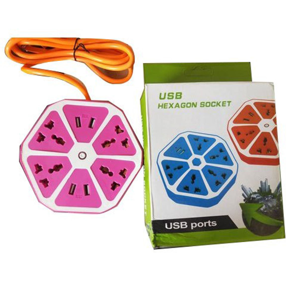 چند راهی برق و شارژر USB