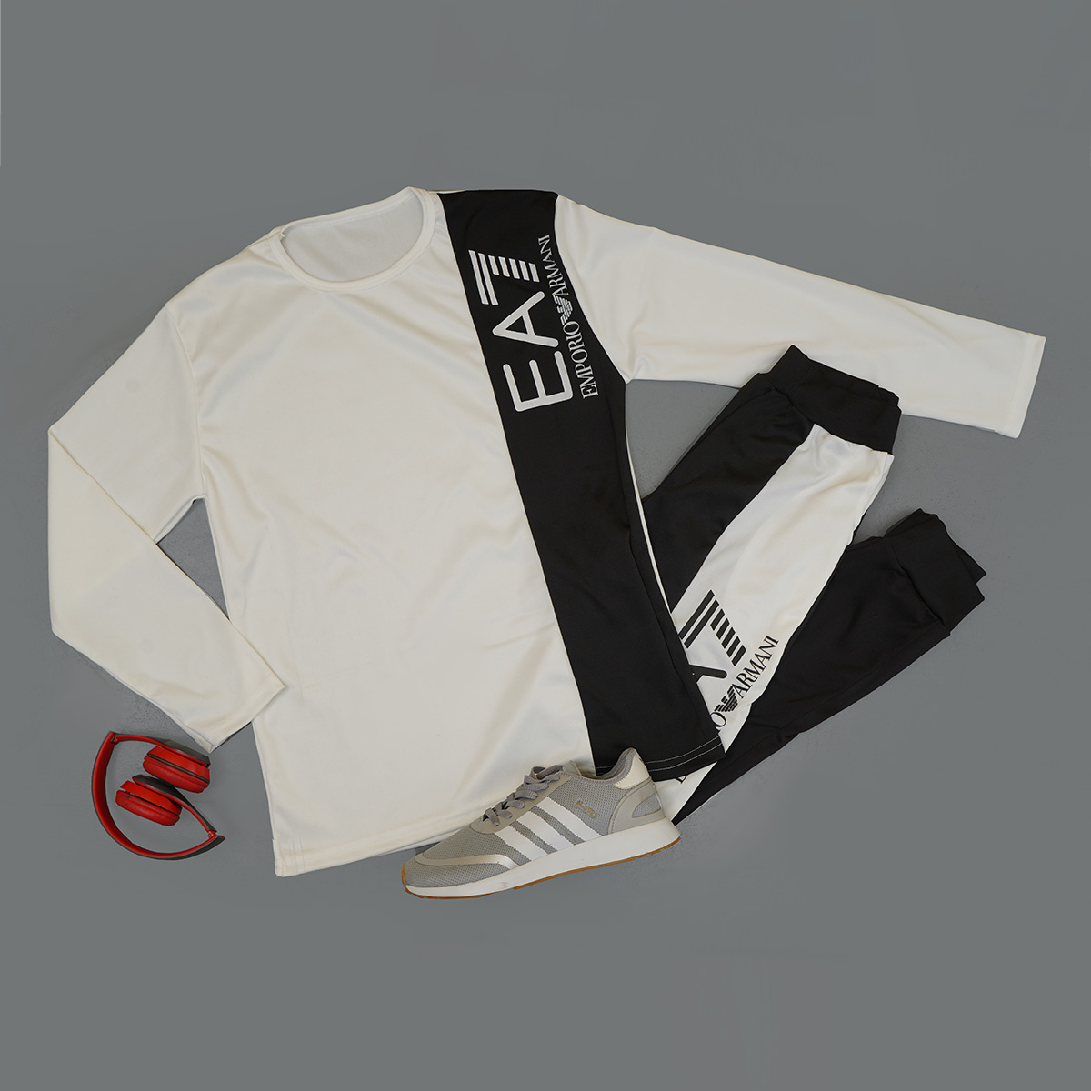 ست تیشرت شلوار مردانه آستین بلند مدل WE82