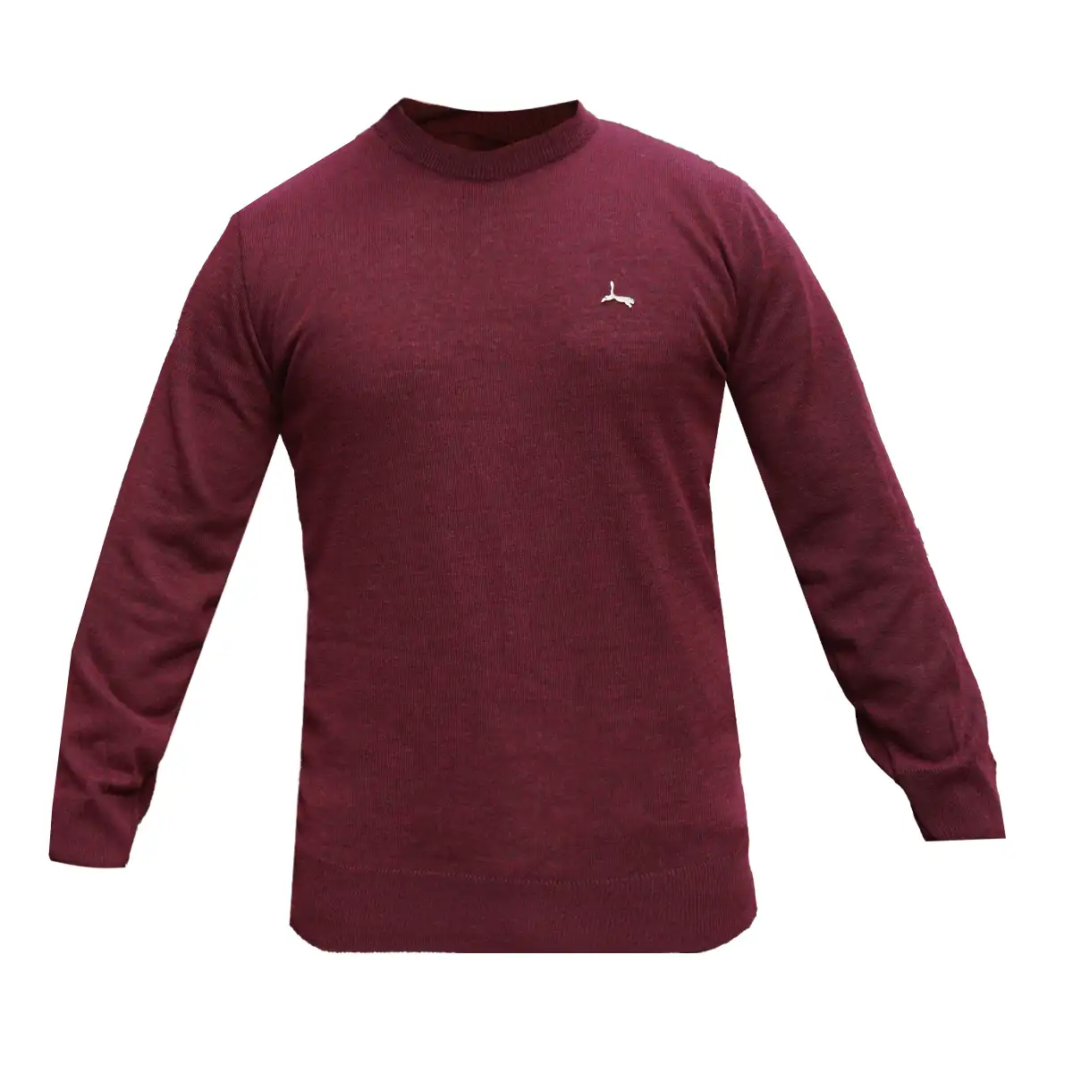 پلیور یقه گرد پوما زرشکی مدل Danyal