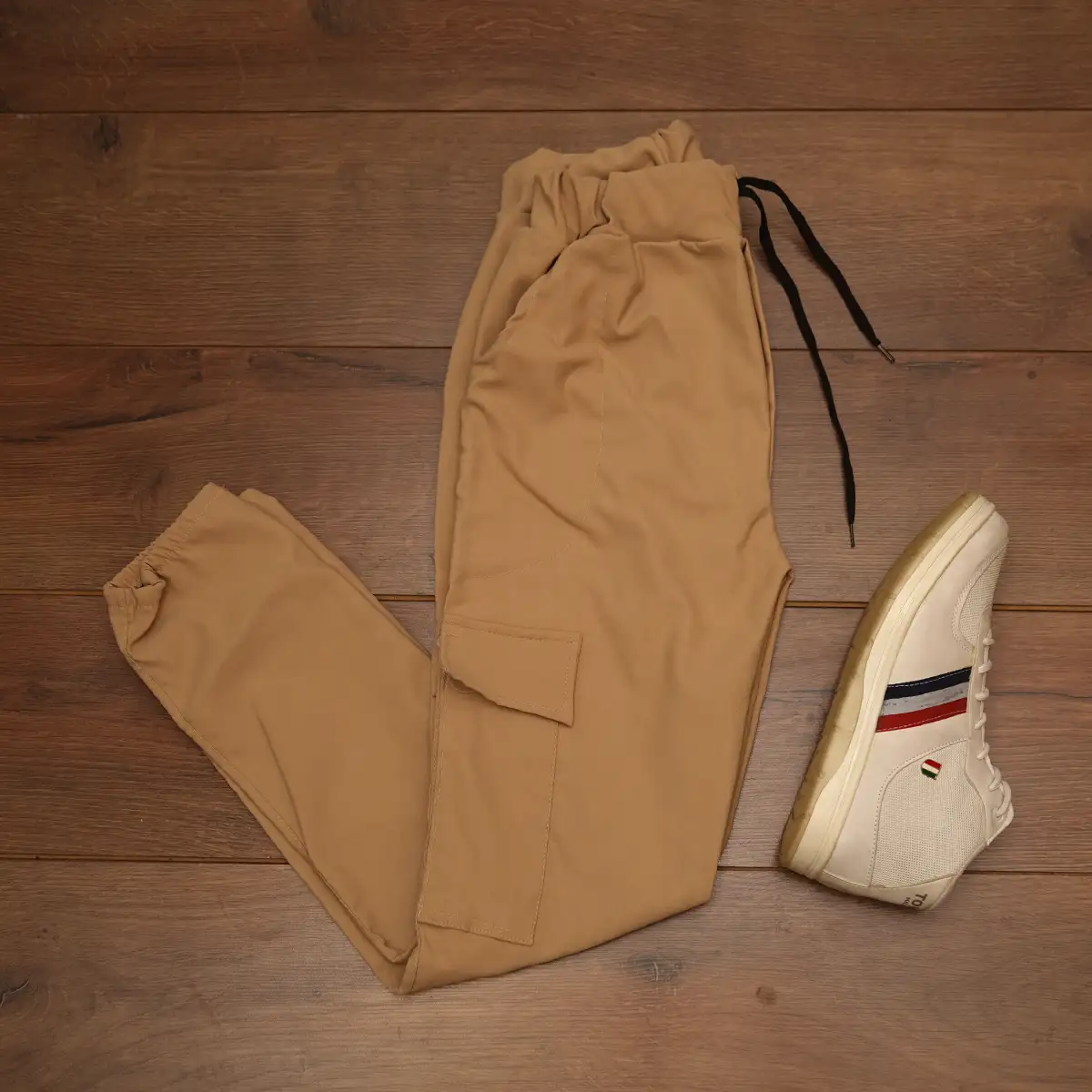 شلوار اسلش مردانه مدل ZIKA (کرم)