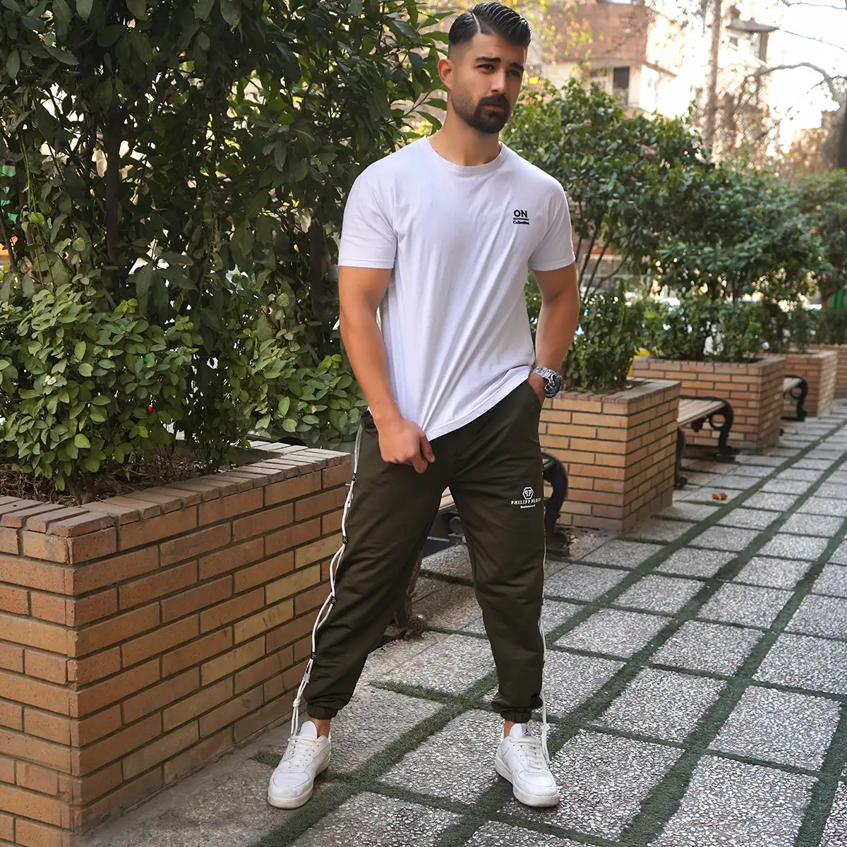 شلوار سبز مردانه مدل PHILIPP PLEIN