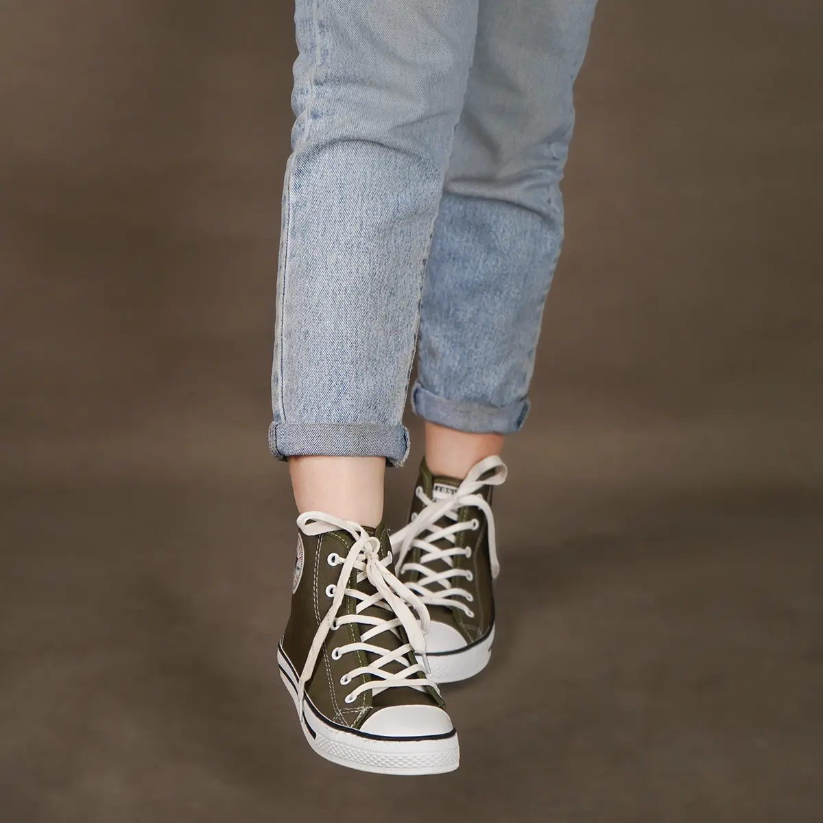 کفش ورزشی ساقدار سبز All Star زنانه مدلMobina